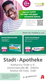 mea - meine apotheke Apotheken Prospekt der aktuellen Woche mit 4 Seiten, gültig von 01.06.2026 bis 30.06.2026, in Lengefeld und Umgebung Aktueller mea - meine apotheke Apotheken Prospekt in Lengefeld und Umgebung, "Unsere Juni-Angebote" mit 4 Seiten, 01.06.2026 - 30.06.2026