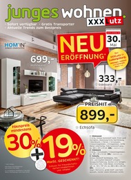 Möbel & Einrichtung Prospekt von XXXLutz Möbelhäuser Kuchen XXXLutz Möbelhäuser Prospekt: "junges wohnen - NEUERÖFFNUNG in Ludwigsburg", 8 Seiten, 29.05.2023 - 10.06.2023