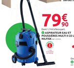 Aspirateur eau et poussières Multi II 22 L - NILFISK en promo chez Mr.Bricolage Nice à 79,90 €