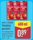 Tomaten passiert im Angebot bei ALDI Nord in Salzgitter Tomaten passiert Angebote von King's Crown bei ALDI Nord Salzgitter für 0,89 €