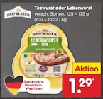 Netto Marken-Discount - Teewurst oder Leberwurst Angebot im Prospekt Teewurst oder Leberwurst bei Netto Marken-Discount im Prospekt "" für 1,29 €