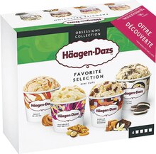 Glace À L'eau - Häagen-dazs dans le catalogue Casino Supermarchés Crème glacée minicups favorite collection - Häagen-dazs à 2,55 € en promo chez Casino Supermarchés