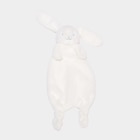Doudou lapin fausse fourrure blanc bébé en promo chez La Halle Tourcoing à 6,29 €