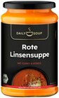 Rote Linsensuppe von Daily Soup für 2,49 € bei REWE im Angebot Rote Linsensuppe von Daily Soup im aktuellen REWE Prospekt