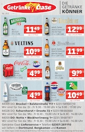 Bier Angebot im aktuellen Getränke Oase Prospekt auf Seite 1