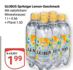 Spritziger Lemon-Geschmack im Angebot bei GLOBUS in Erlangen Spritziger Lemon-Geschmack Angebote von GLOBUS bei GLOBUS Erlangen für 1,99 €
