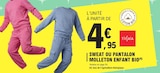 Sweat ou pantalon molleton enfant BIO à E.Leclerc dans Saint-Étienne-au-Mont