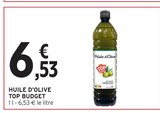 Huile d'Olive - TOP BUDGET en promo chez Intermarché Contact Villeurbanne à 6,53 €