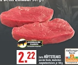 Zarte Hüftsteaks von Jungbullen-Fleisch im aktuellen Marktkauf Prospekt