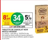 Tablette de chocolat noir Nestlé Dessert - Nestlé - Intermarché à Montbéliard Tablette de chocolat noir Nestlé Dessert - Nestlé en promo chez Intermarché Montbéliard à 5,70 €