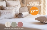 Parure de lit gaze de coton - B&M à Niort Parure de lit gaze de coton en promo chez B&M Niort à 27,99 €