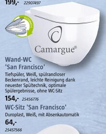 BAUHAUS Dillingen - Wand-WC 'San Francisco' Wand-WC 'San Francisco' Angebot bei BAUHAUS Dillingen im Prospekt "Handzettel KW 01"