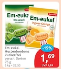 Klassisch Hustenbonbons Zuckerfrei von Em-eukal im aktuellen budni Prospekt