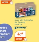 share Mini Textmarker von edding im aktuellen Müller Prospekt für 4,49 €