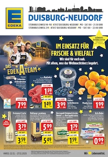 Sahne im EDEKA Prospekt "Aktuelle Angebote" mit 26 Seiten (Duisburg)