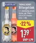 Bittergetränk von Thomas Henry für 1,39 € bei ALDI Nord im Angebot Bittergetränk von Thomas Henry im aktuellen ALDI Nord Prospekt