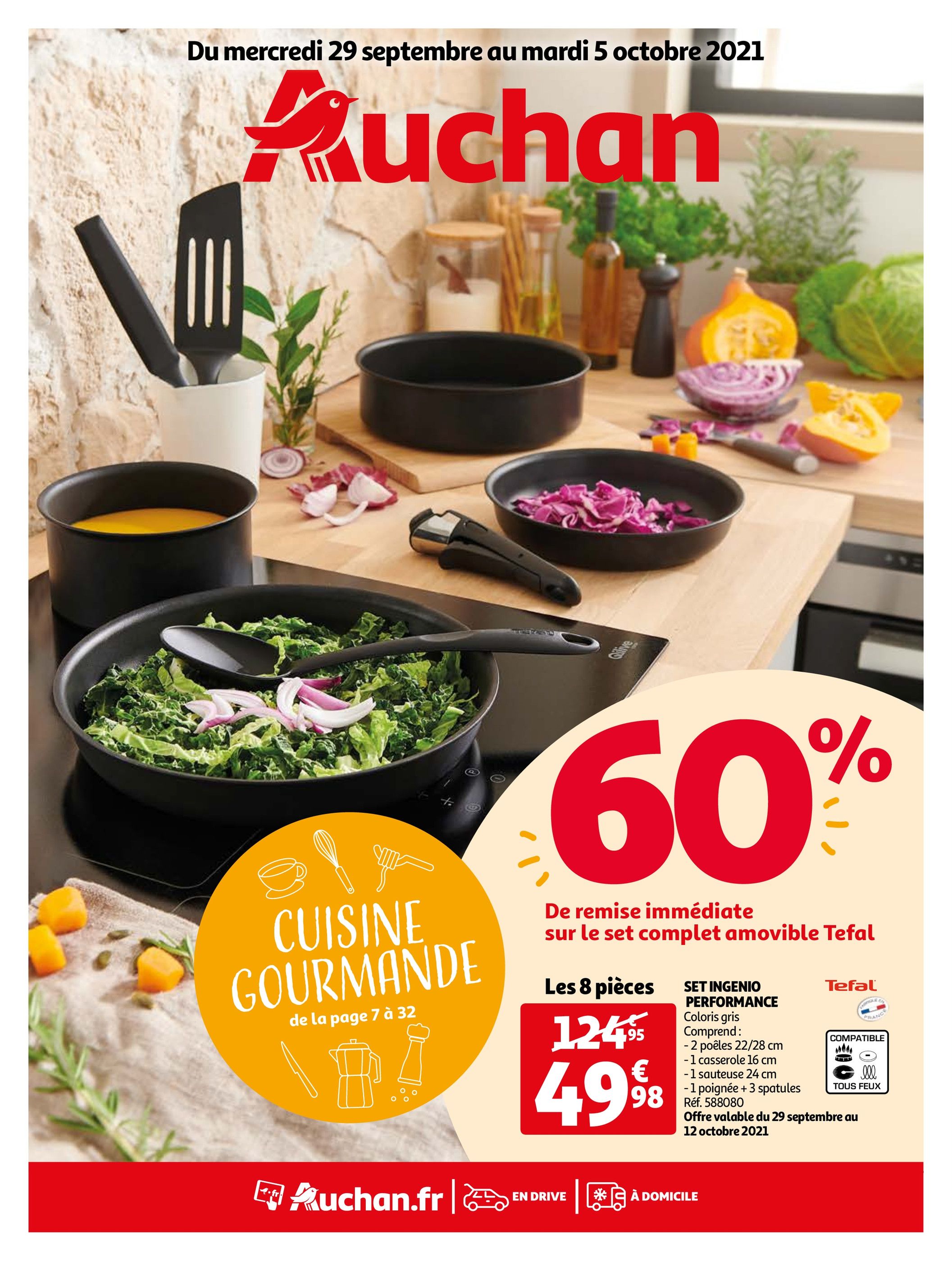 Catalogue Auchan à Longjumeau, avec 80 pages Prospectus Auchan à Longjumeau, "Auchan", 80 pages, 29/09/2021 - 05/10/2021