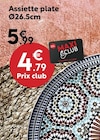 Assiette plate en promo chez Maxi Bazar Argenteuil à 4,79 €
