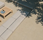 Carrelage extérieur pietra serena crema à Tout Faire dans Verclause