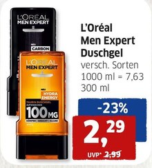 Duschgel von L’Oréal bei BUDNI Duschgel von L’Oréal für 2,29 € bei BUDNI im Prospekt "BUDNI - Dein Drogeriemarkt"