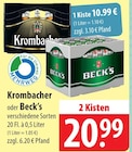 Krombacher bei famila Nordost im Prospekt "" für 10,99 €