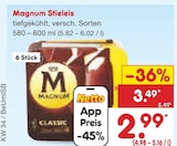 Stieleis im Netto Marken-Discount Prospekt Stieleis von Magnum im aktuellen Netto Marken-Discount Prospekt für 2,99 €