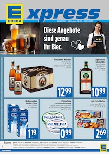Aktueller E xpress Prospekt "HOL DIR DIE EDEKA APP." Seite 1 von 4 Seiten für München