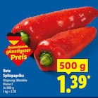 Rote Spitzpaprika im Angebot bei Lidl in Falkensee Rote Spitzpaprika Angebote bei Lidl Falkensee für 1,39 €