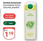 Aktuelle Saft Angebote bei GLOBUS in Koblenz Aktuelles Grünfink Angebot bei GLOBUS in Koblenz ab 1,19 €
