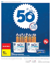 Prix et réduction Produits Laitiers dans le prospectus Carrefour Market en cours Offre Produits Laitiers dans le catalogue Carrefour Market du moment à la page 12