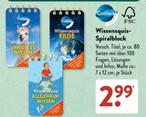 Wissensquiz-Spiralblock von Galileo im aktuellen ALDI SÜD Prospekt für 2,99 €