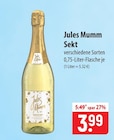 Jules Mumm Sekt im Angebot bei famila Nordost in Pinneberg Jules Mumm Sekt Angebote bei famila Nordost Pinneberg für 3,99 €