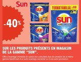 -40% Sur les produits présents en magasin de la gamme SUN - SUN dans le catalogue E.Leclerc