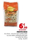 Fruits secs en promo chez Super U Fruits secs dans le catalogue Super U