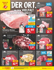 Fleisch im Netto Marken-Discount Prospekt "Aktuelle Angebote" mit 49 Seiten (Kassel)