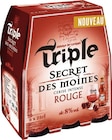 Bière d’Abbaye Triple Rouge 8% vol. - SECRET DES MOINES en promo chez Casino Supermarchés Montélimar à 3,79 €