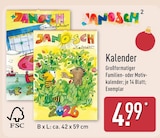 Kalender Angebote von Janosch bei ALDI Nord Eberswalde für 4,99 €