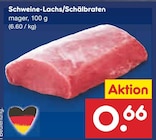 Netto Marken-Discount - Schweine-Lachs/Schälbraten Angebot im Prospekt Schweine-Lachs/Schälbraten bei Netto Marken-Discount im Prospekt "" für 0,66 €