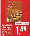 Müsliriegel von Gut&Günstig für 1,49 € bei EDEKA im Angebot Müsliriegel von Gut&Günstig im aktuellen EDEKA Prospekt