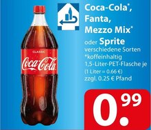 Coca-Cola*, Fanta, Mezzo Mix* oder Sprite bei famila Nordost in Detmold Coca-Cola*, Fanta, Mezzo Mix* oder Sprite im Angebot bei famila Nordost Detmold für 0,99 €