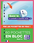 Bloc 60 pochettes perforées A4 Quick'in - Oxford dans le catalogue Intermarché Hyper