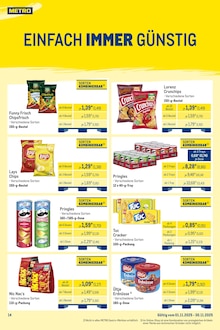 Chips im aktuellen METRO Prospekt (Remscheid) Chips im METRO Prospekt "Wochenangebote Händler + Händler-Mix" mit 29 Seiten (Remscheid)