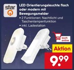 LED Orientierungsleuchte flach oder modern mit Bewegungsmelder im Netto Marken-Discount Prospekt LED Orientierungsleuchte flach oder modern mit Bewegungsmelder von star im aktuellen Netto Marken-Discount Prospekt für 9,99 €