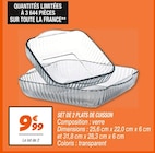 Set de 2 plats de cuisson à 9,99 € dans le catalogue Netto