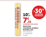Mascara Colossal Bubble - Maybelline en promo chez Super U Mulhouse à 7,35 €