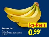 Aktuelle Bananen Angebote bei Lidl in Mannheim Aktuelles Bananen, lose Angebot bei Lidl in Mannheim ab 0,99 €