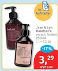 Handseife von Jean & Len im aktuellen budni Prospekt