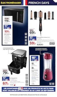 Promotion Fer Vapeur dans le prospectus Carrefour, valable du 25/09/2026 au 12/10/2026 Promo Fer Vapeur dans le catalogue Carrefour du moment à la page 10