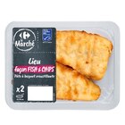 Filet de lieu noir fish & chips MSC CARREFOUR Le Marché - CARREFOUR - Carrefour à Draguignan Filet de lieu noir fish & chips MSC CARREFOUR Le Marché - CARREFOUR en promo chez Carrefour Draguignan à 4,00 €