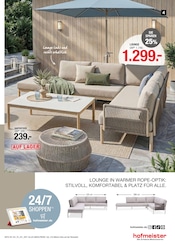 Aktueller hofmeister Prospekt mit Terrassenmöbel, "GARTENMÖBELMarkt", Seite 9